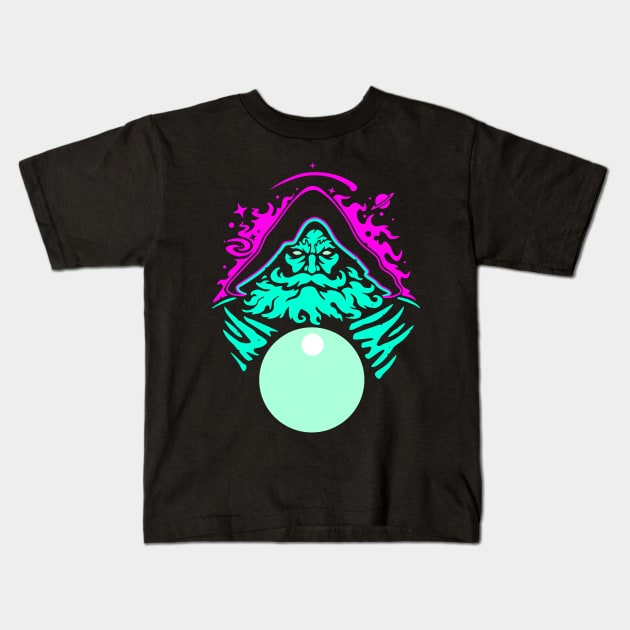 Orb Wizard Kids T-Shirt by dreambeast.co